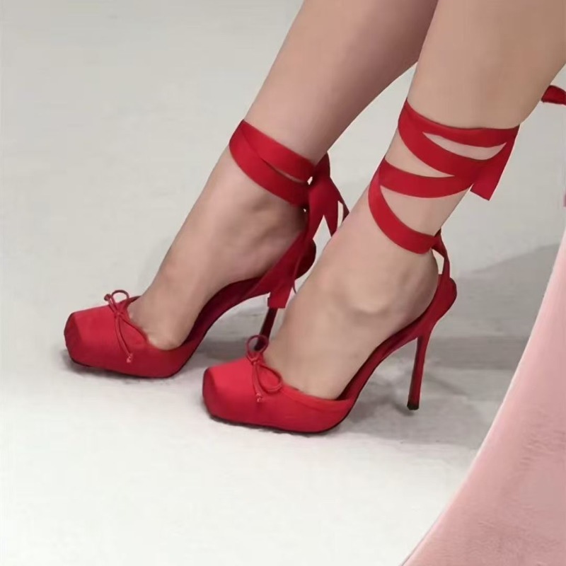 Red High-heeled Shoes, Women's - Women'S Shoes Quality ulasan dan harga