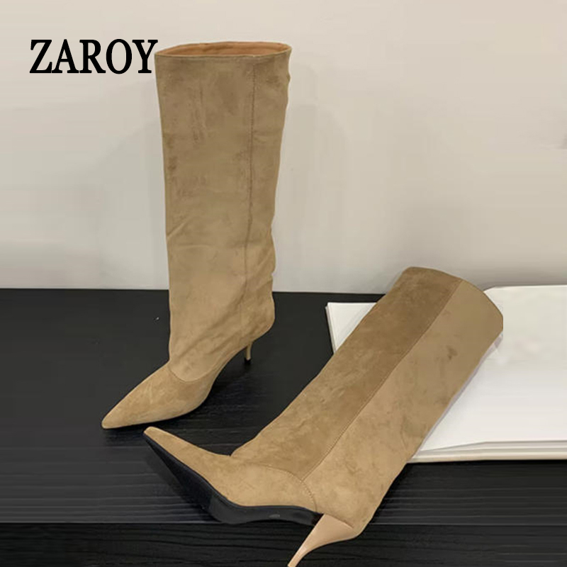 ZAROY Knee High Women Boots Wi - Knee High Boots Women ulasan dan harga
