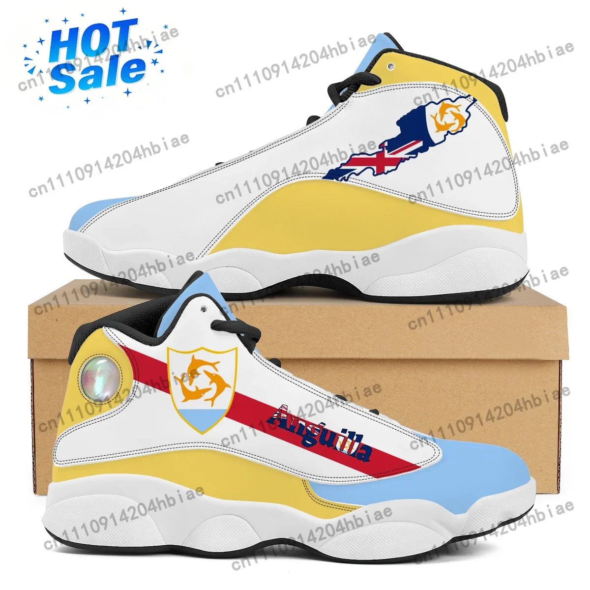ANGUILLA Flag Print Custom Coo - Women Shoes Tennis ulasan dan harga