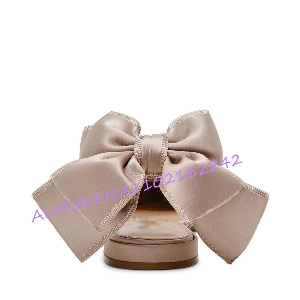 Elegant Women Satin Pointed To - Mule Slip On ulasan dan harga