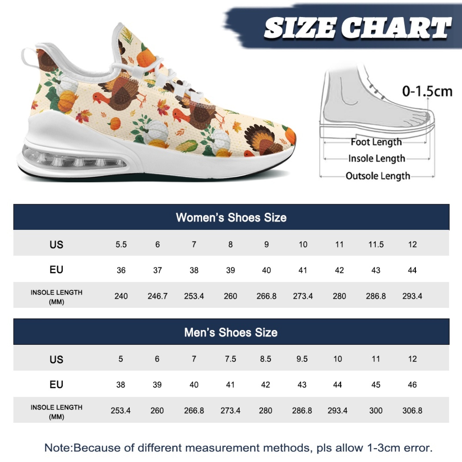 PENSTROLL Thanksgiving Turkey  - Women Shoes Tennis ulasan dan harga