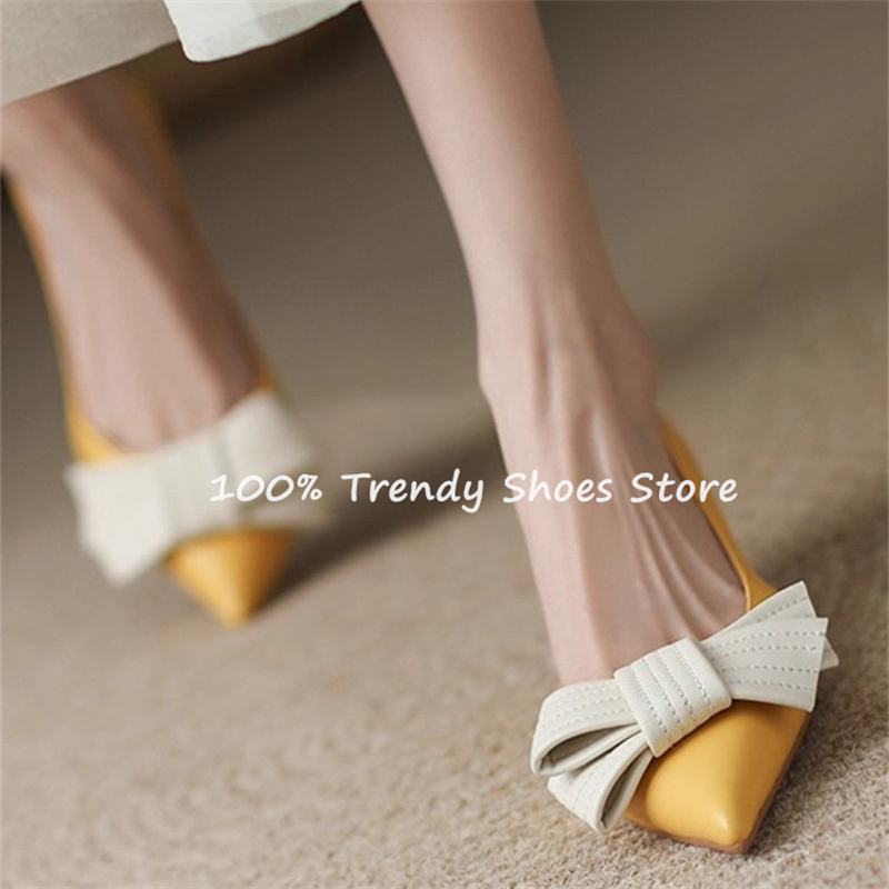 Butterfly Knot Decor Women Sli - Women'S Shoes Quality ulasan dan harga