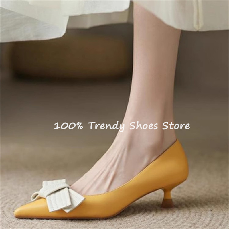 Butterfly Knot Decor Women Sli - Women'S Shoes Quality ulasan dan harga