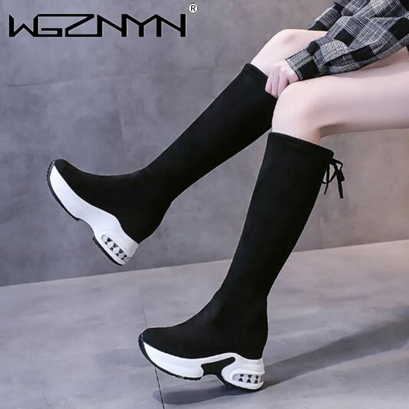 Winter Warm Chunky Platform Lo - Knee High Boots Women ulasan dan harga