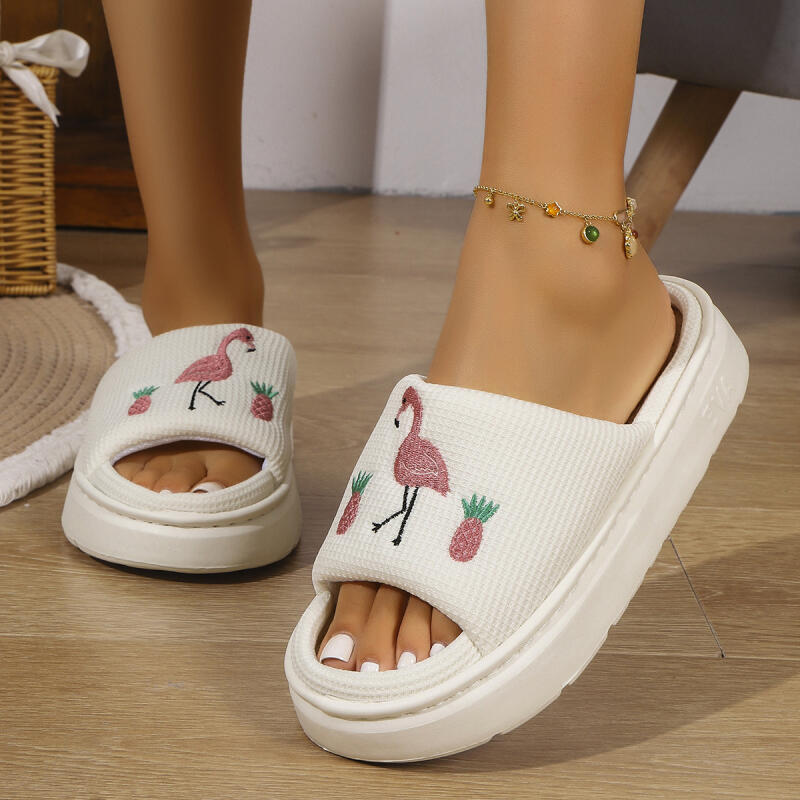Flamingo Platform Women's Slip - Mule Slip On ulasan dan harga