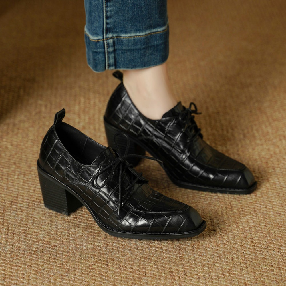 Women's Shoes Real Leather 202 - Oxford Lace Up Women ulasan dan harga