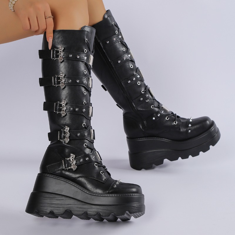Black Knee High Boots Women St - Knee High Boots Women ulasan dan harga