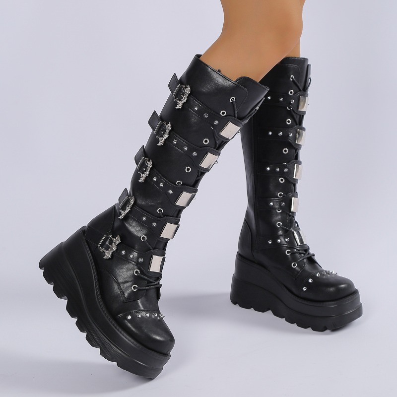 Black Knee High Boots Women St - Knee High Boots Women ulasan dan harga