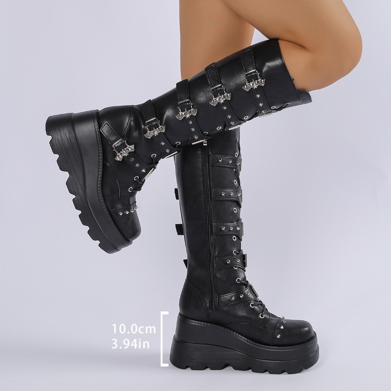 Black Knee High Boots Women St - Knee High Boots Women ulasan dan harga